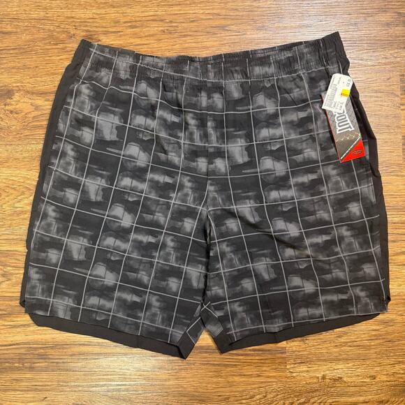 Tapout Shorts Mens XL Black Gray Camo Gym Training Activewear Y2K UFC Octagon 90 - Picture 1 of 10